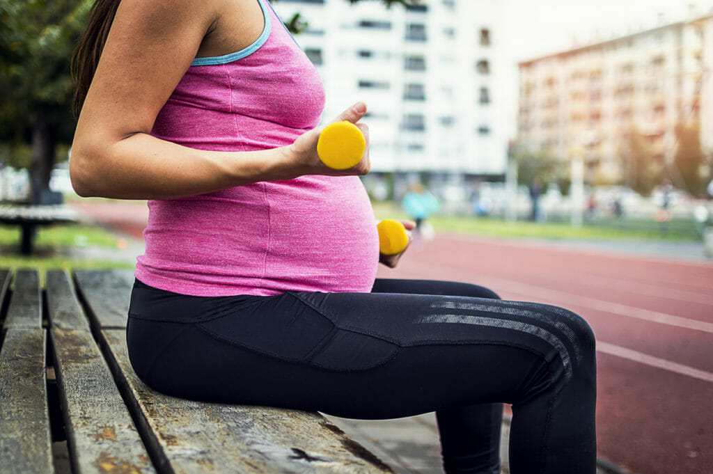 working out when pregnant