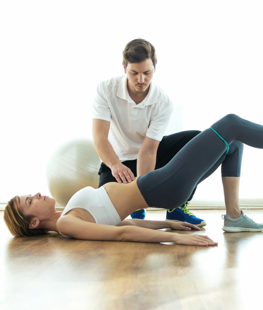 woman receiving pelvic floor physical therapy from Utah women's health PT